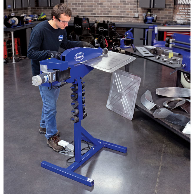 Eastwood 20622 24in Motorized Bead Roller and Stand In Use 2