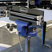 Eastwood 32044 Metal Bead Roller with Dies mounted in vice