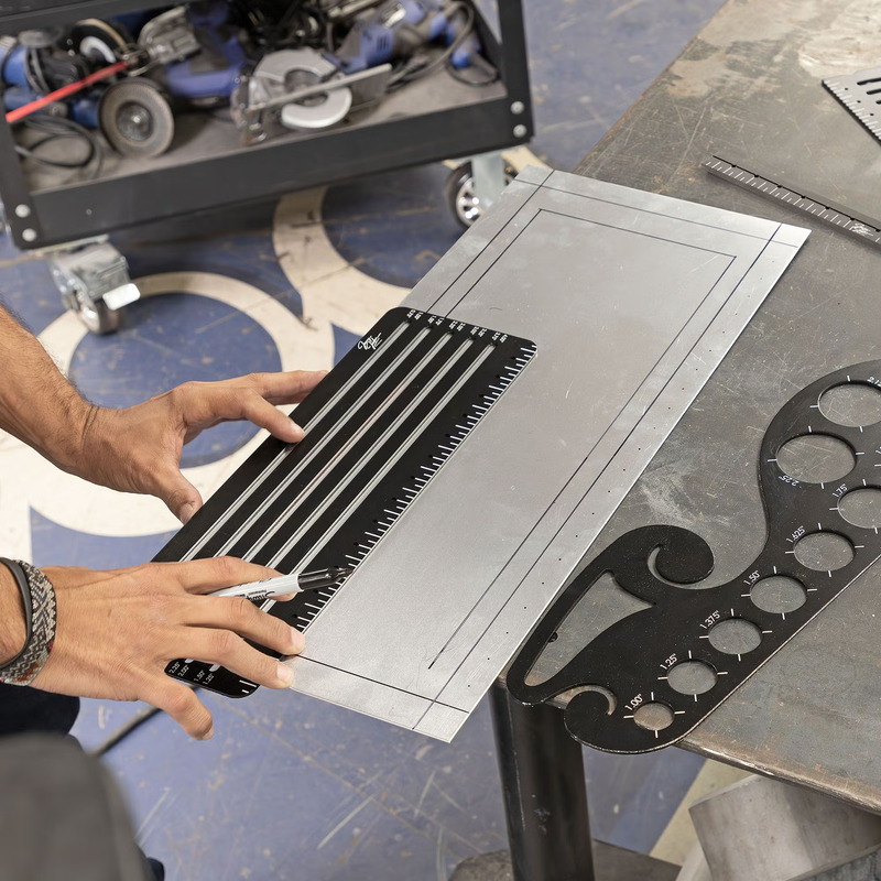 Jamey Jordan Signature Series Straight Edge Layout Tool In Use