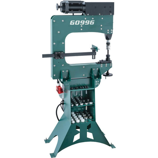 Grizzly G0996 Power Hammer -Side with tooling