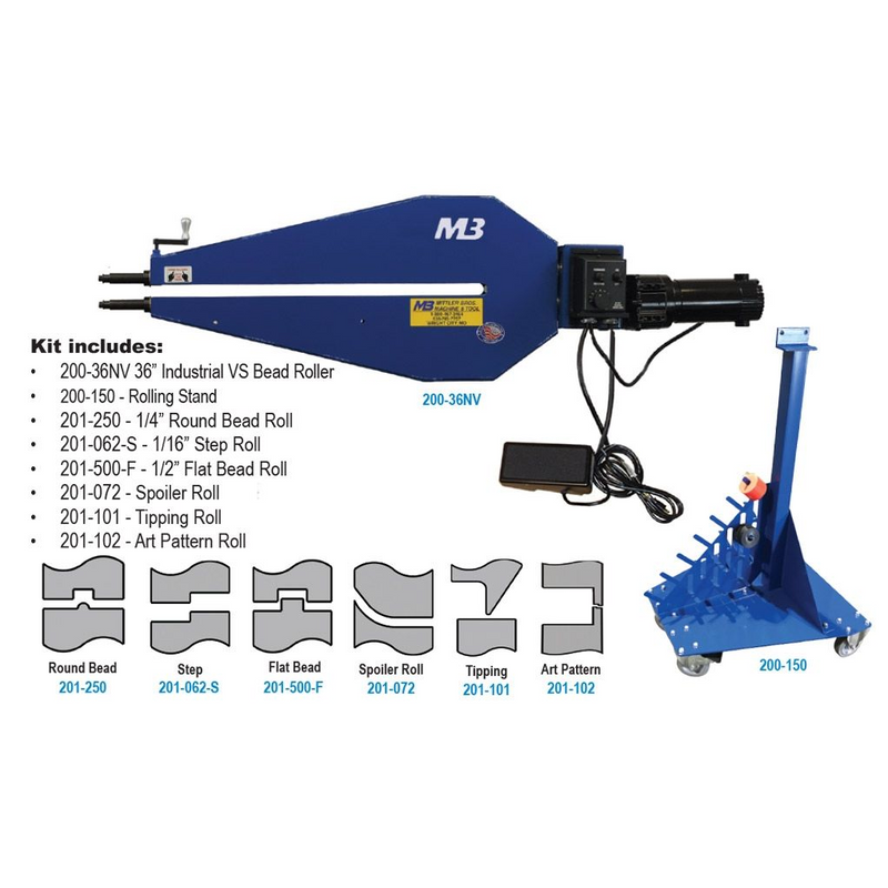 Mittler Bros. 36 " Bead Roller - Restoration Kit (200-36NV-K)