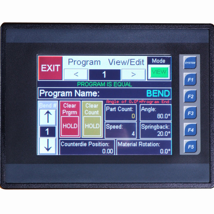 Baileigh MB-4X2 Mandrel Bender - Touchsceeen Controller