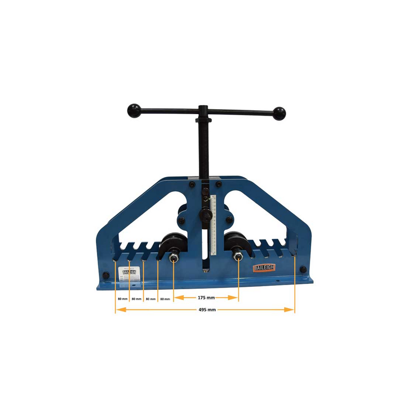 Baileigh R-M7 Radius Roller Dimensions