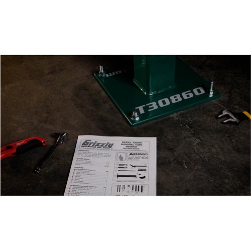 Grizzly T30860 Tube Bender mounting base