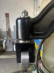 Lambco 42in Cast Iron English Wheel Top Wheel Close Up