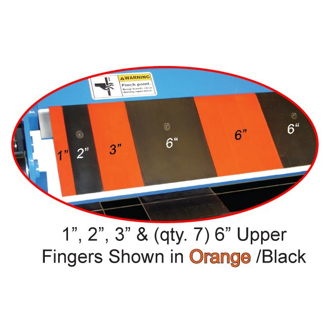 Mittler Bros 24" Ultimate Box and Pan Brake - Upper Fingers
