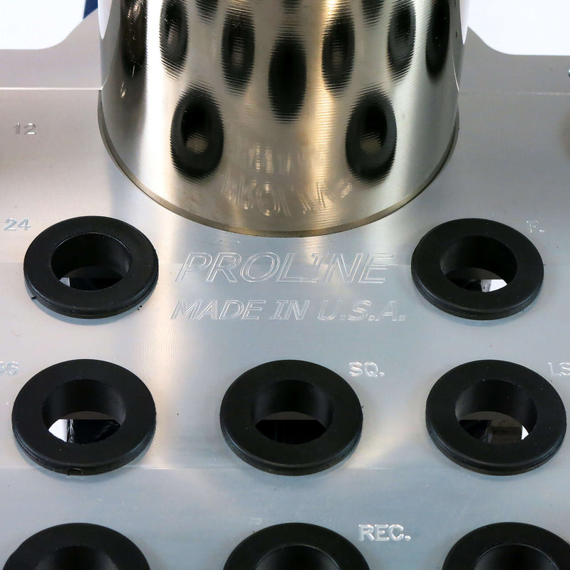 ProLine 36in Cast Iron Planishing Hammer Tool Rack Closeup