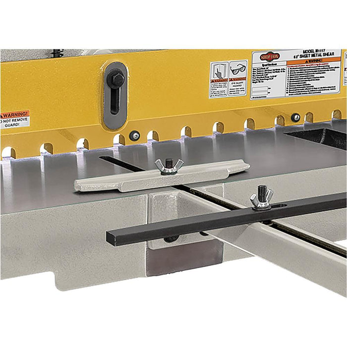 Shop Fox M1117 52" Stomp Shear Front Stops